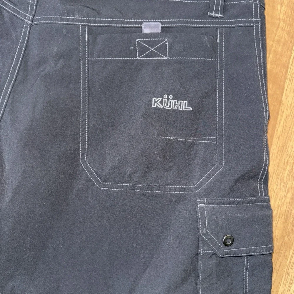 Men's Kuhl Renegade Convertible Stealth Zip Off Hiking Cargo Pants Size 36x32